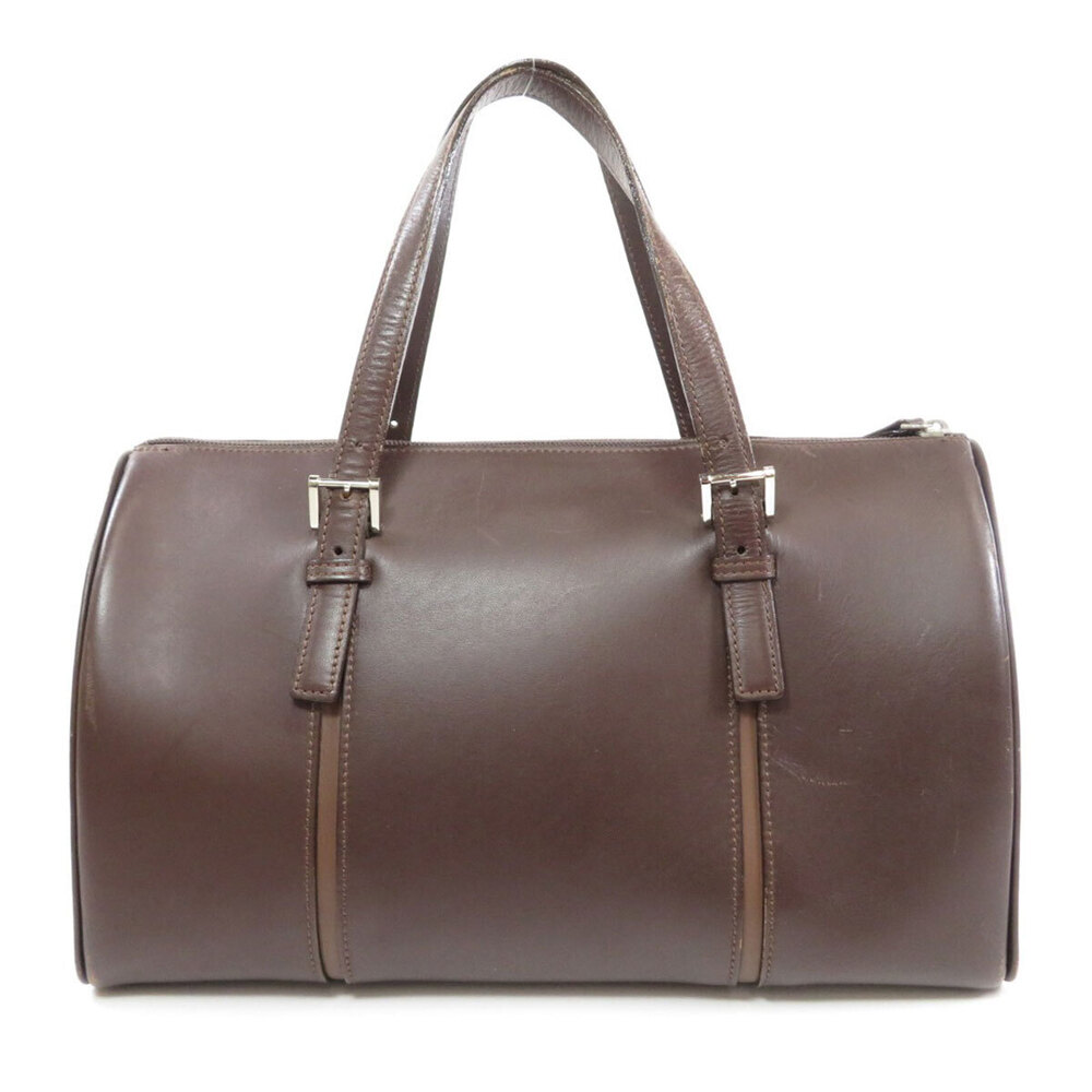 Burberry logo embossed Boston bag leather - Picture 2 of 11